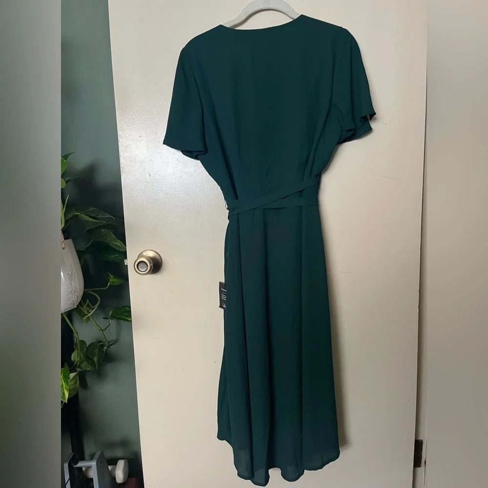 Lulus Deep Green Midi Dress - Picture 8 of 9
